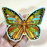 Monarch Holographic Sticker