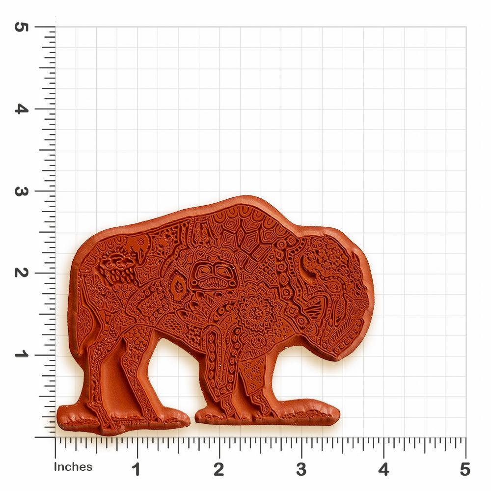 Bison Rubber Stamp