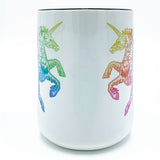Unicorn (Rainbow) 15 oz Mug