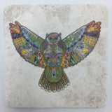 Great Horned Owl Coasters and Trivets