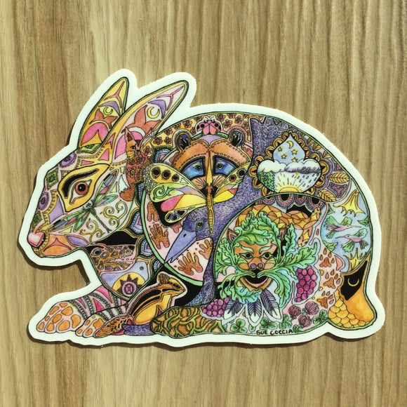 Hare Sticker