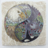 Love Birds (Eagle/Raven) Coasters and Trivets