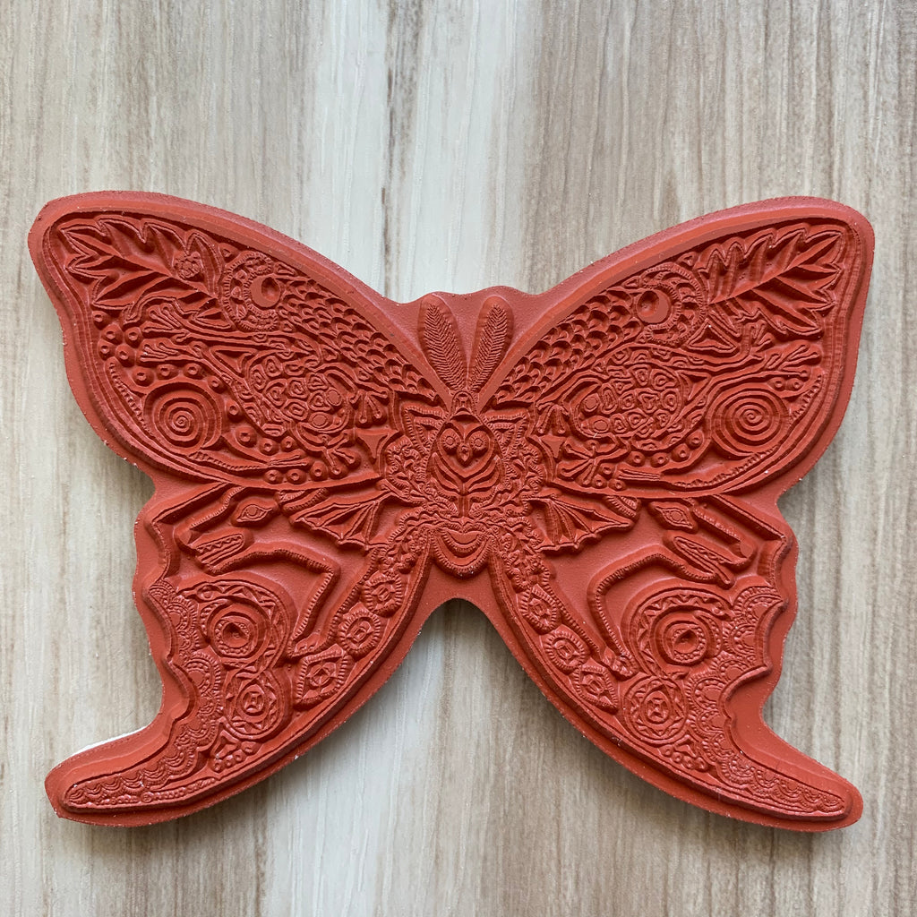 WTKCC193 HD Natural Rubber Stamp 14x18 ia Butterfly – Miniature  Luxuries & Papers