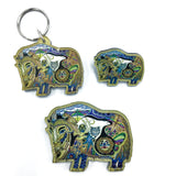 Musk Ox Magnets, Keychains and Pins