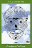 Sugar Skull Rubber Stamp