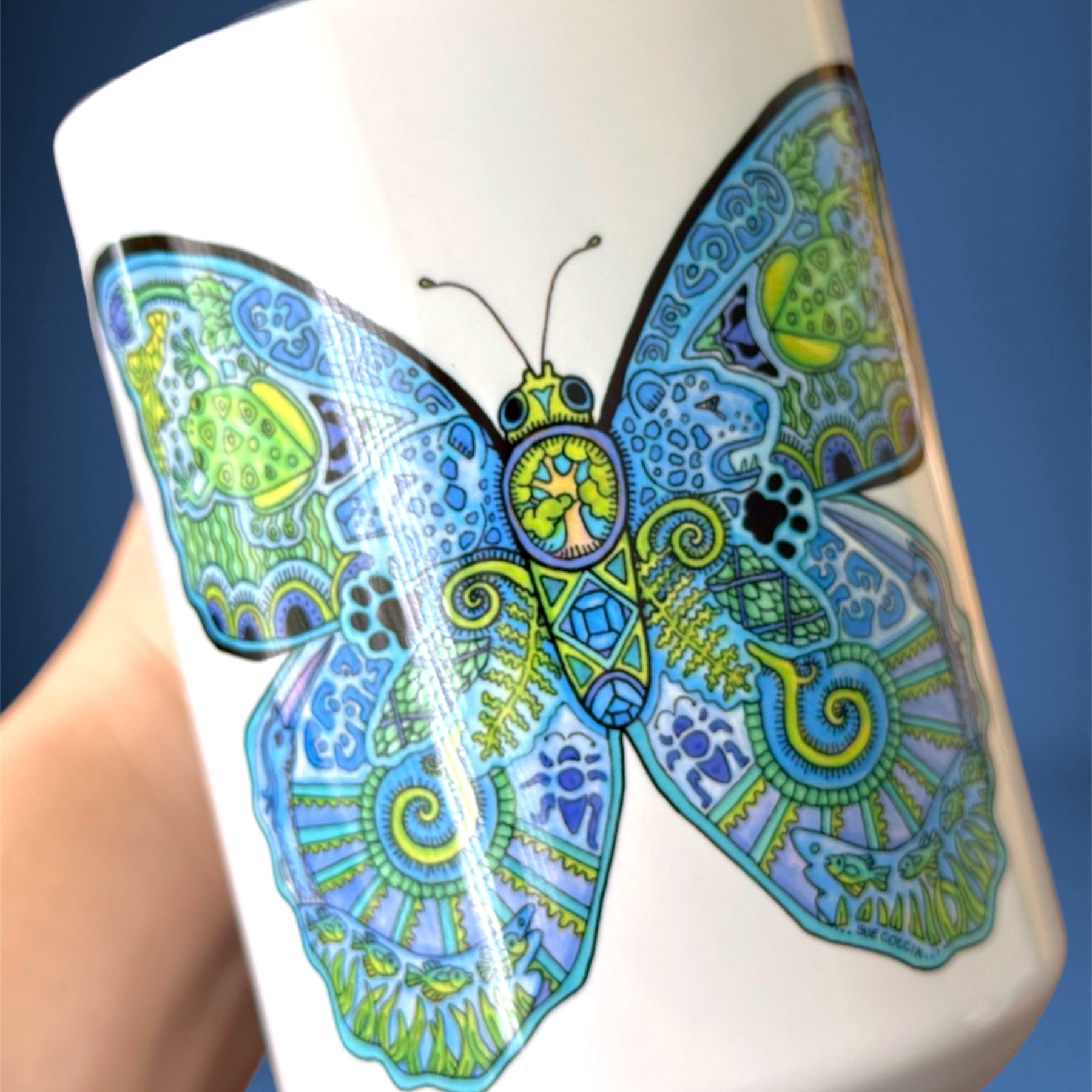 Blue Morpho Butterfly 15 oz Mug