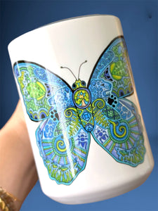 Blue Morpho Butterfly 15 oz Mug