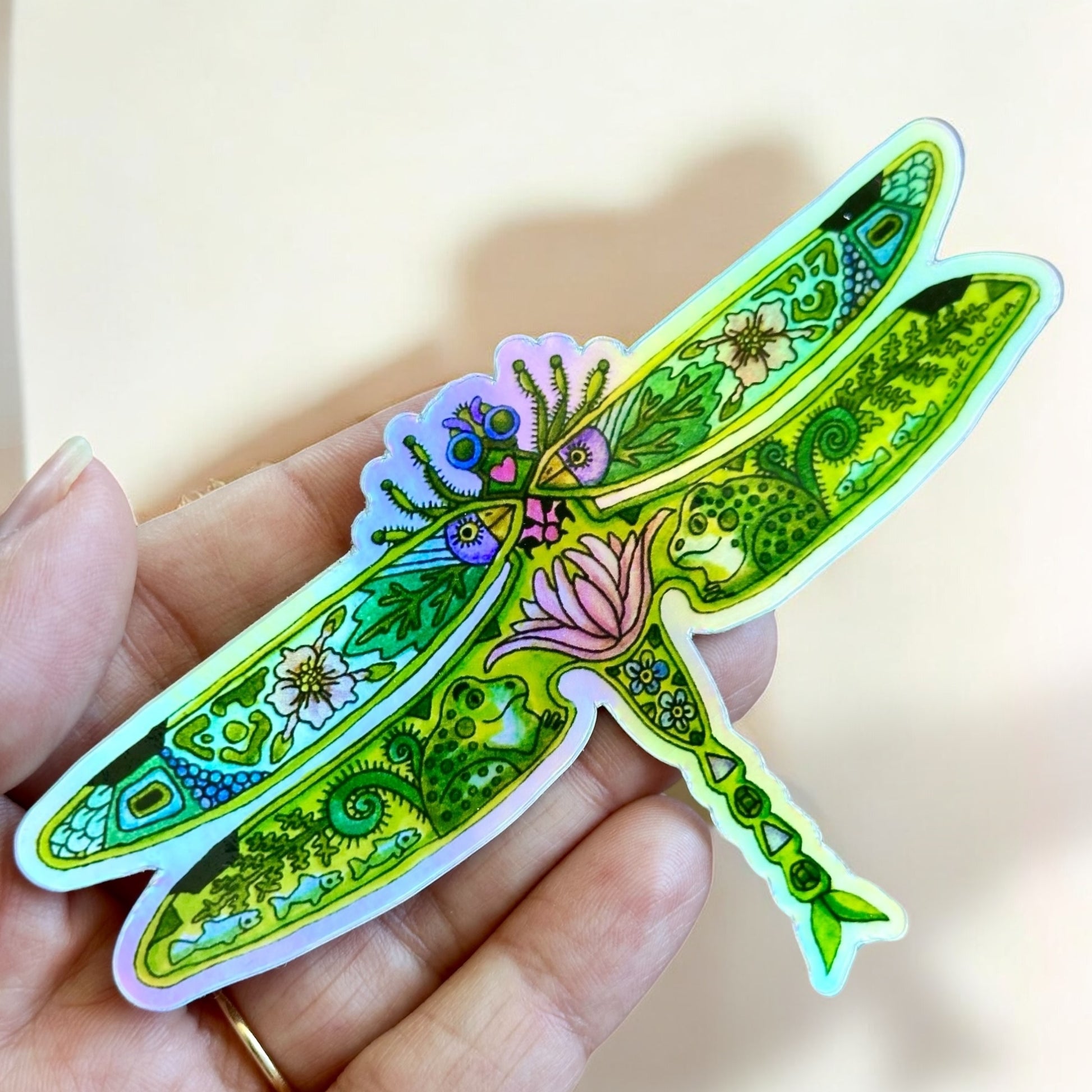 Dragonfly 2 Holographic Sticker