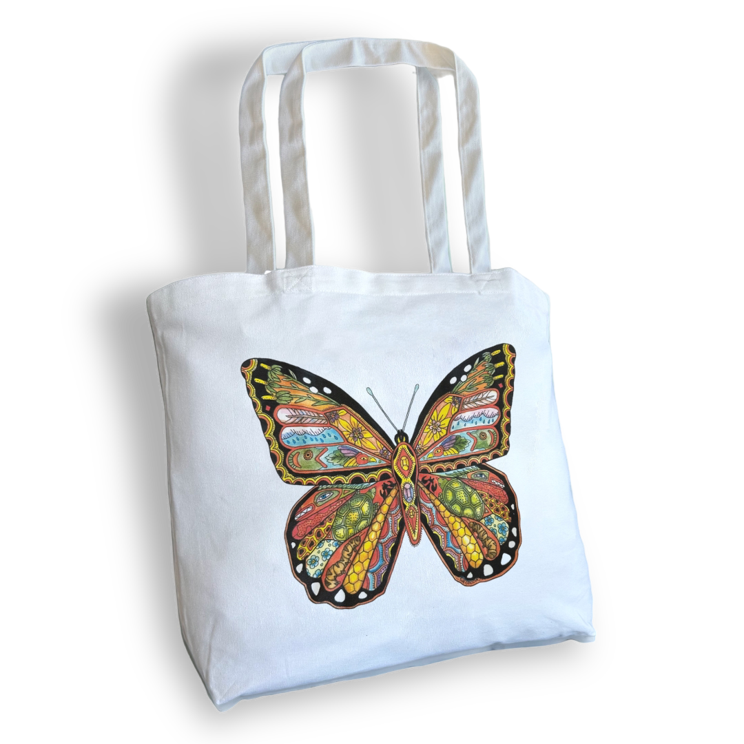 Monarch Butterfly Tote Bag - Large