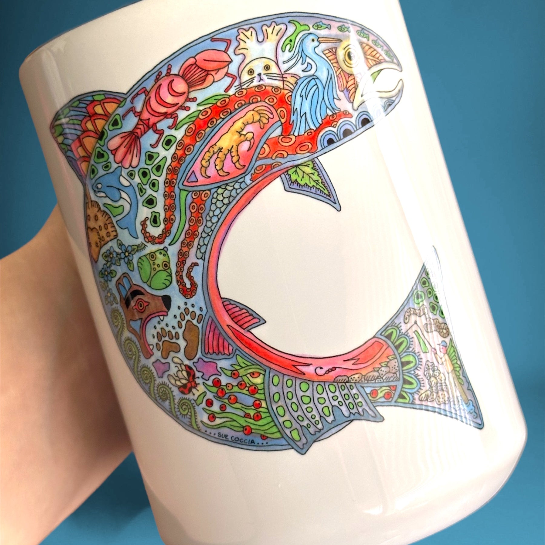 Coho Salmon 15 oz Mug