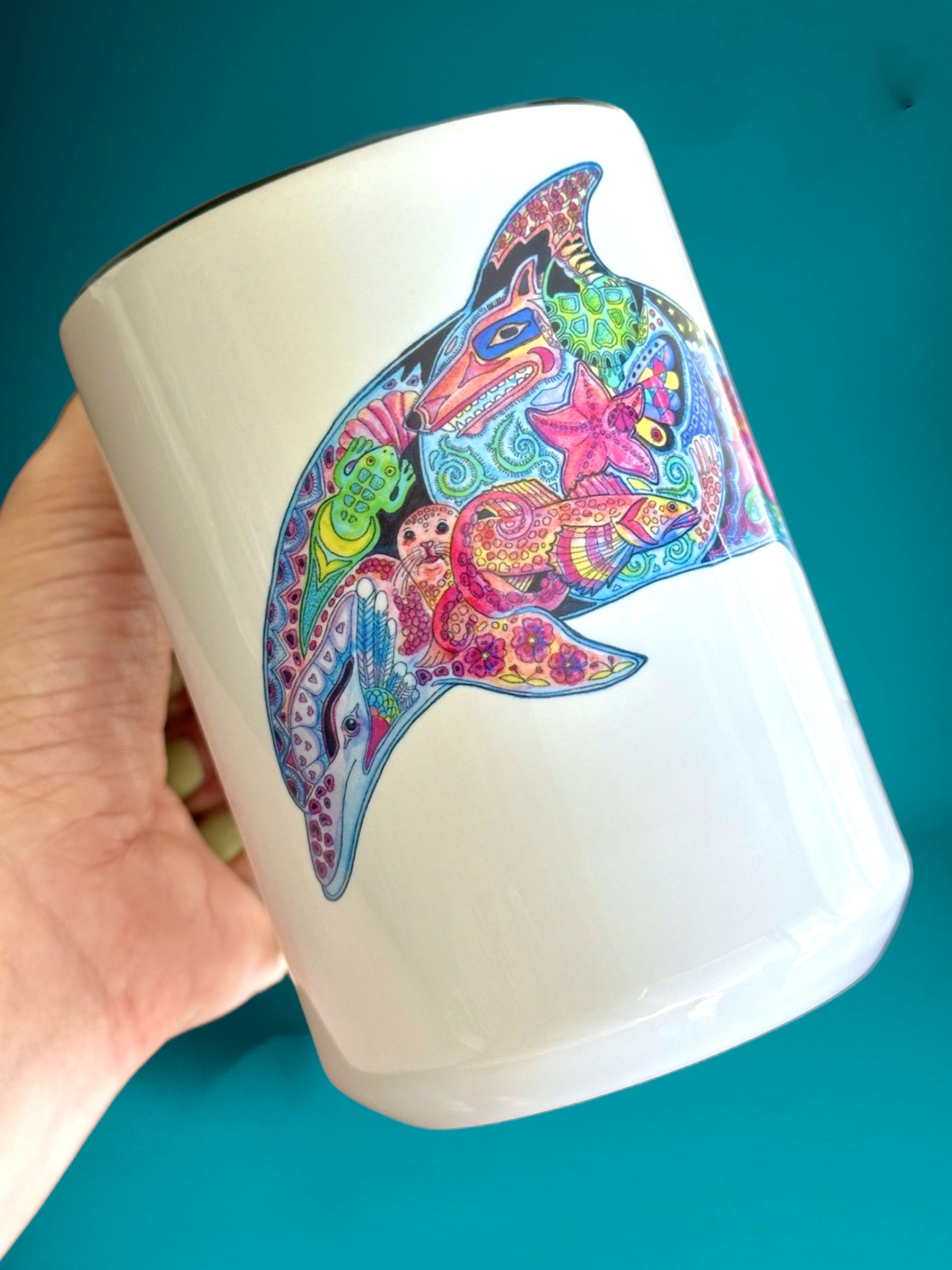 Dolphin 15 oz Mug