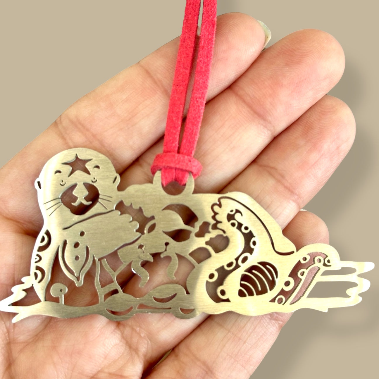 Sea Otter Animal Spirit Ornament