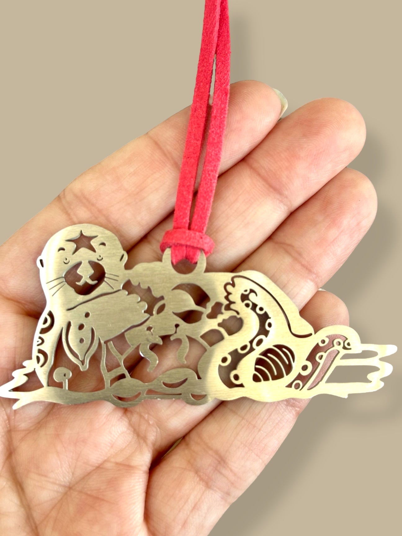 Sea Otter Animal Spirit Ornament