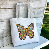 Monarch Butterfly Tote Bag - Large