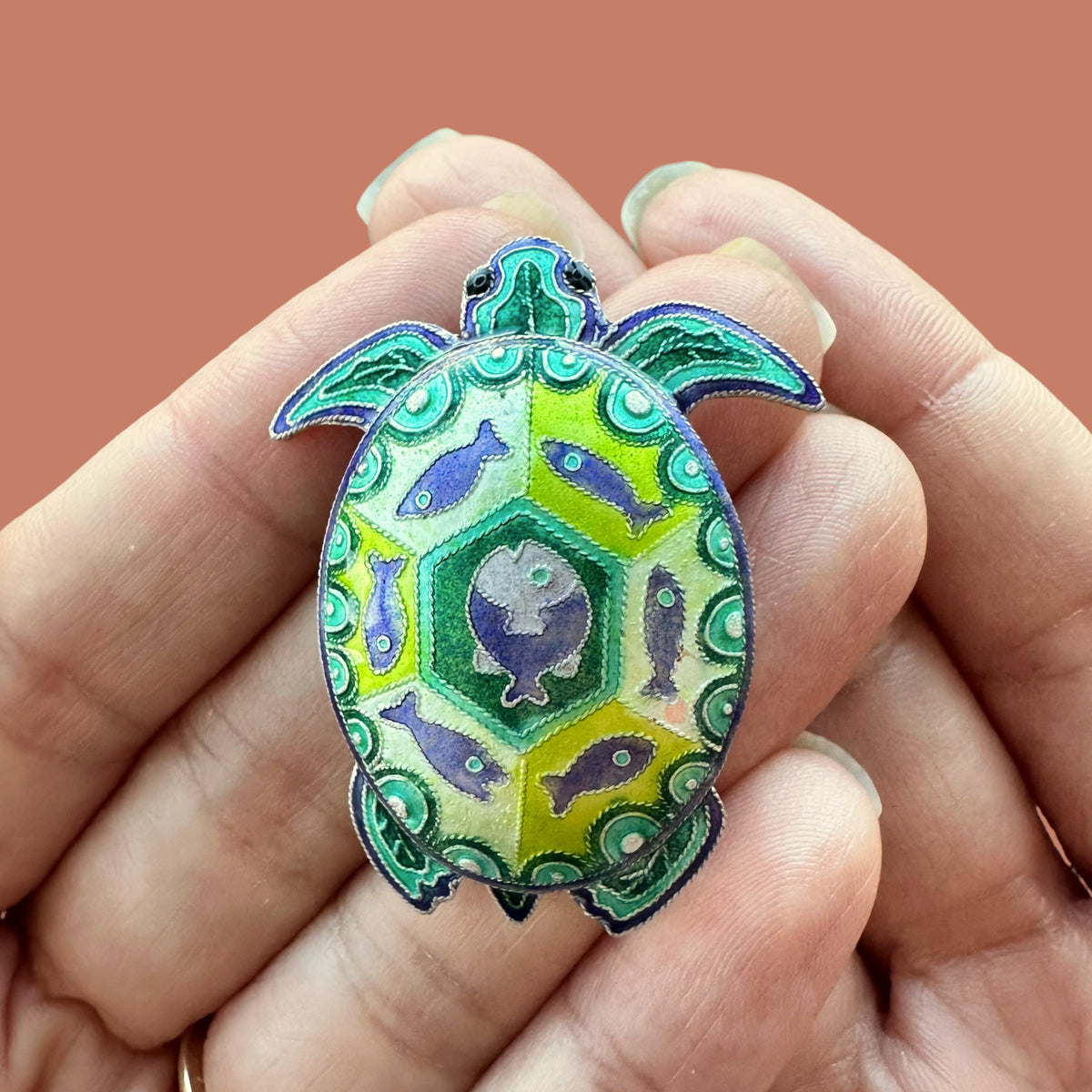 Turtle Montage Earrings - Pin