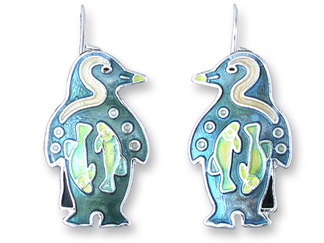 Penguin Montage Earrings - Pin