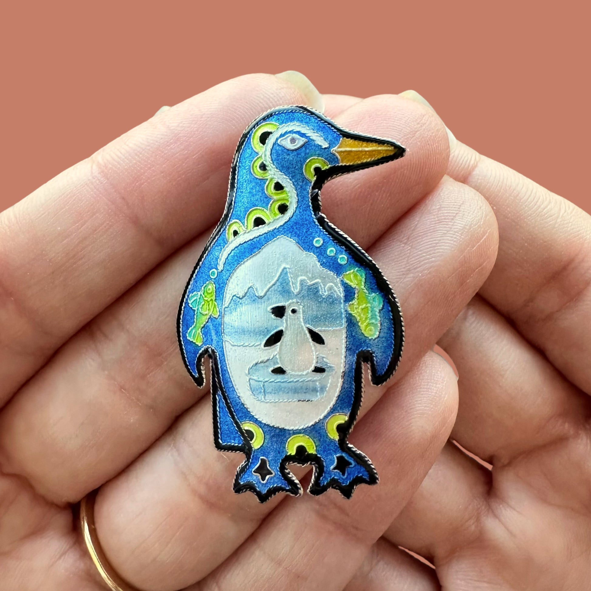 Penguin Montage Earrings - Pin