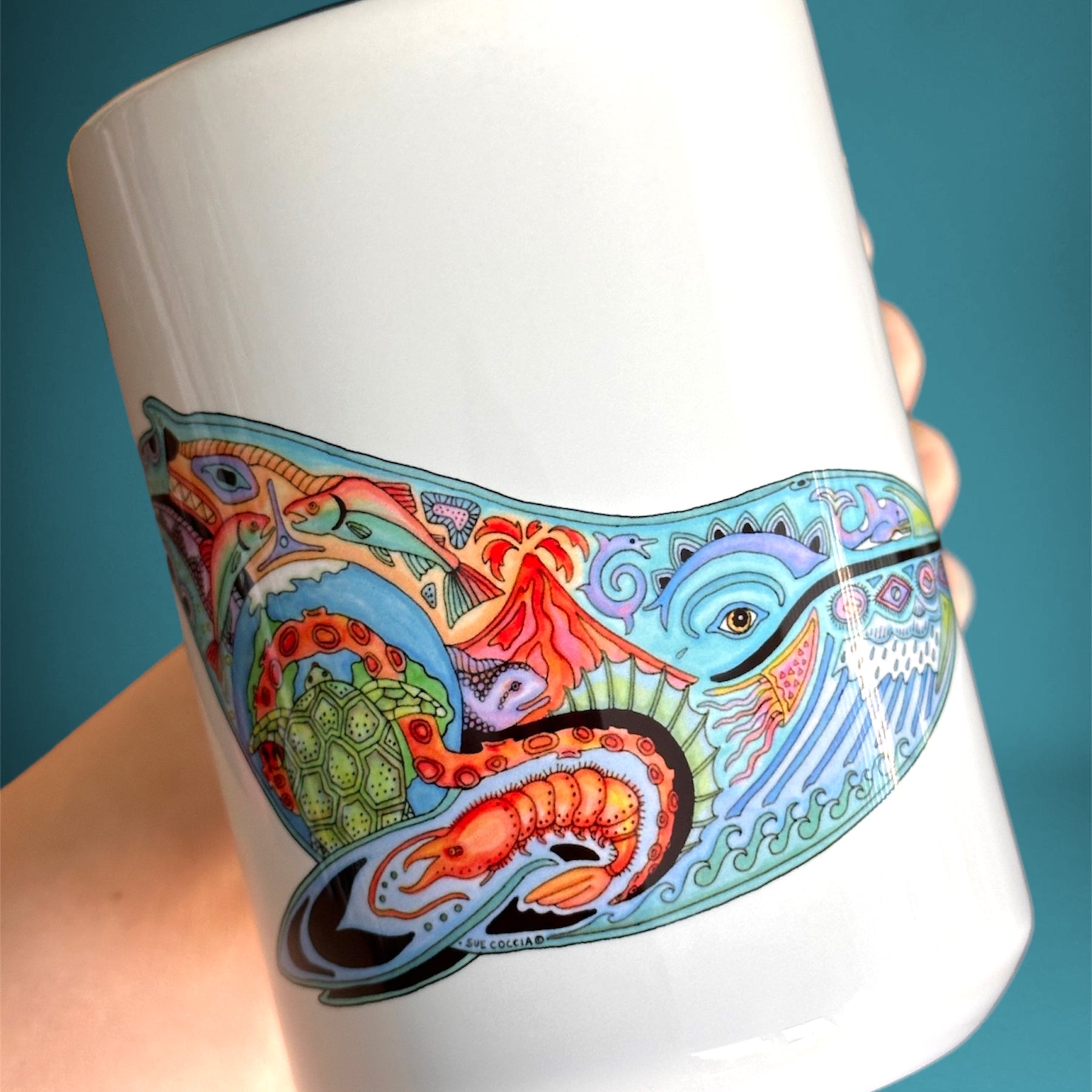 Blue Whale 15 oz Mug