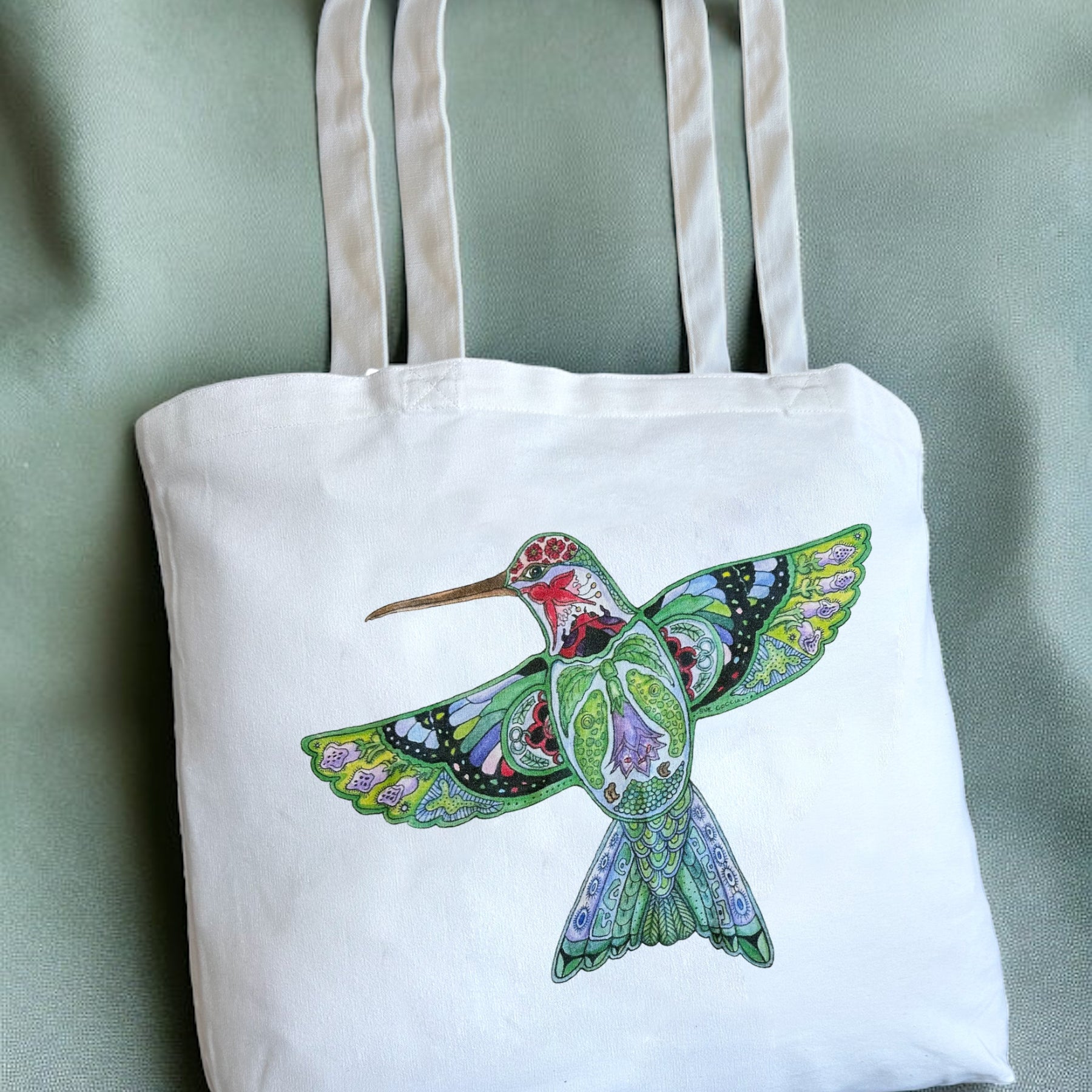 Hummingbird Tote Bag - Large