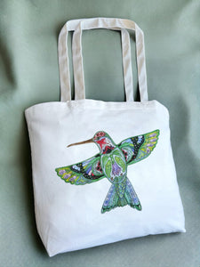 Hummingbird Tote Bag - Large