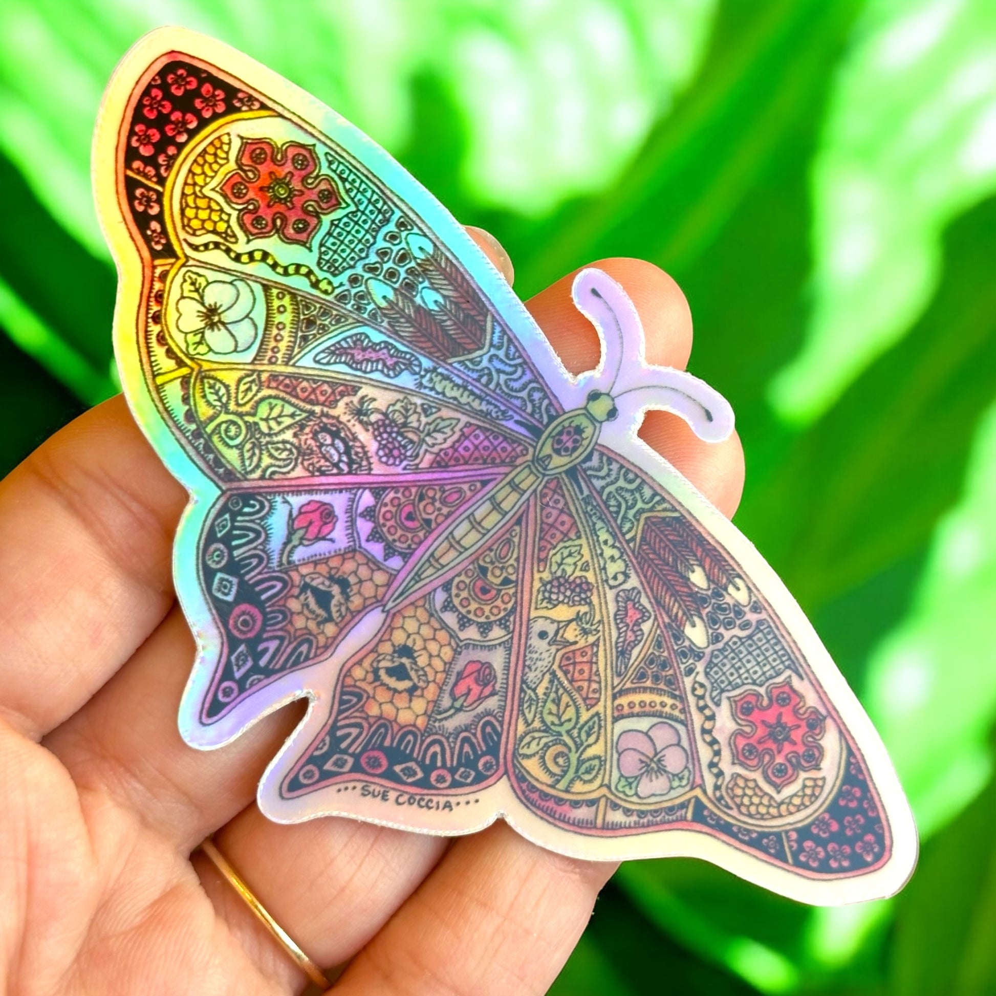 Butterfly Holographic Sticker
