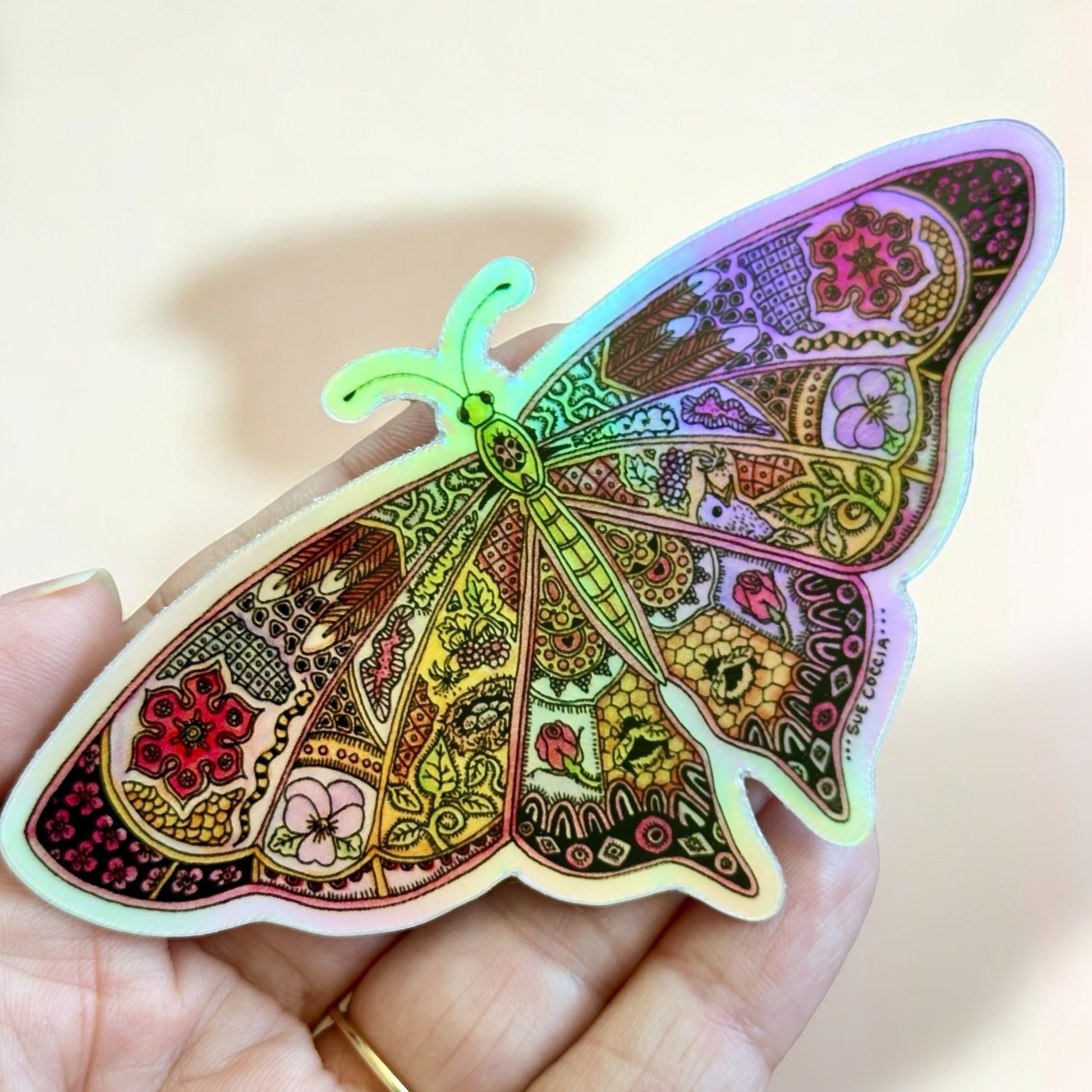 Butterfly Holographic Sticker