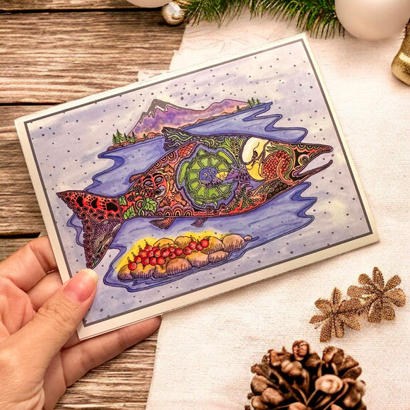 Salmon Holiday Card