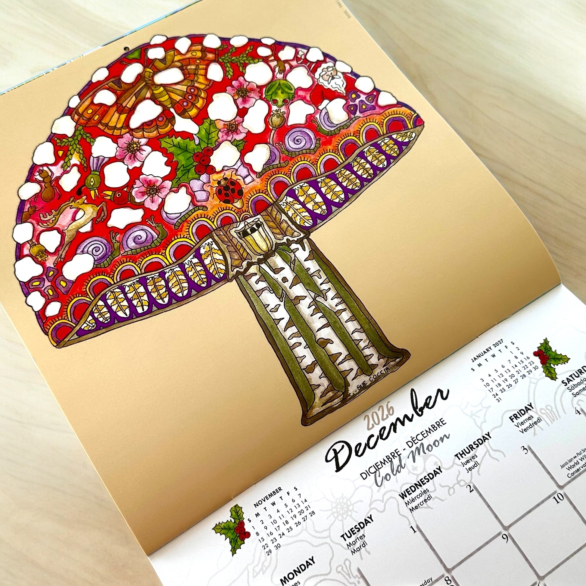 2026 Calendar with Coloring Pages