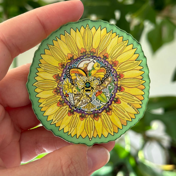 Sunflower Magnets, Keychains and Pins