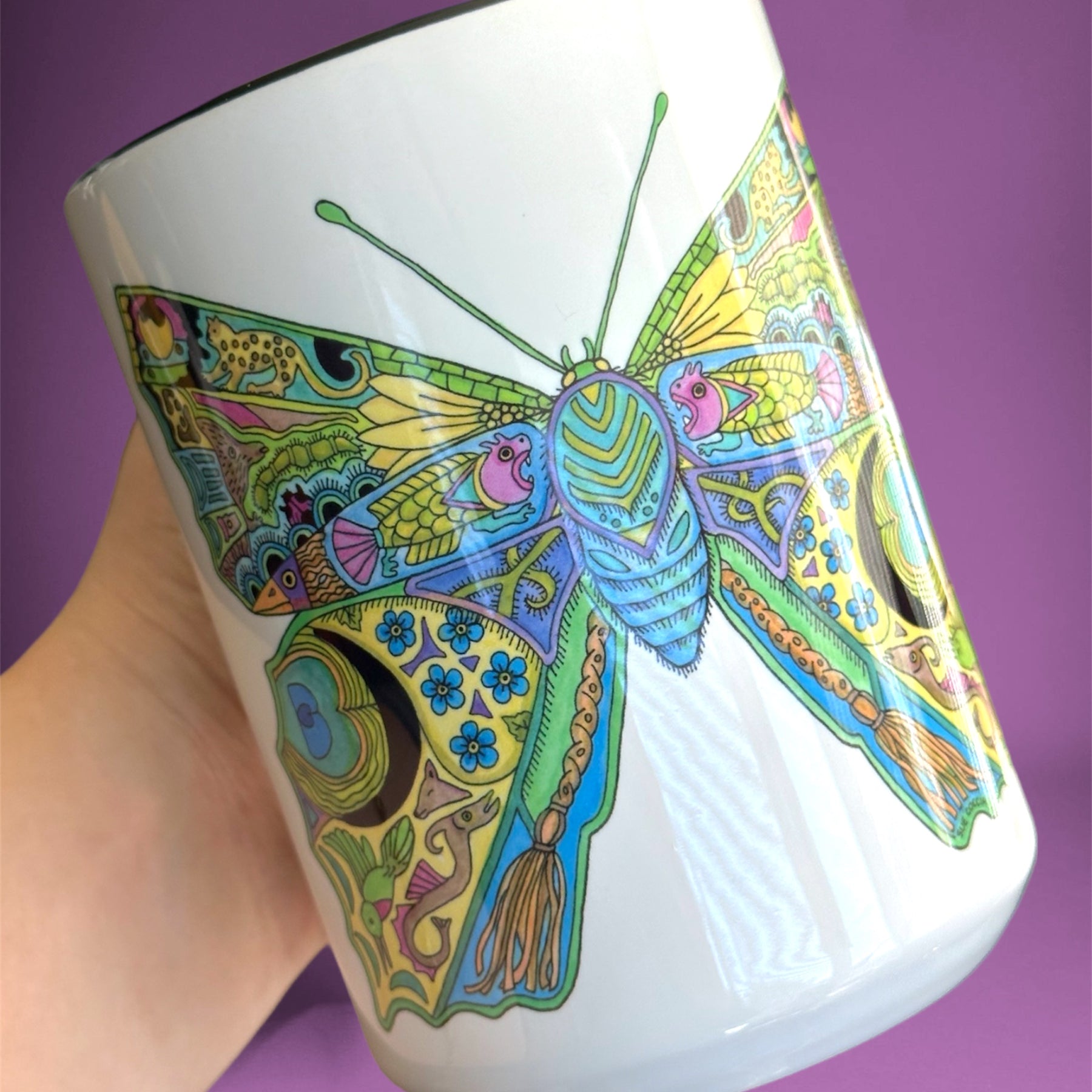 Peacock butterfly 15 oz Mug