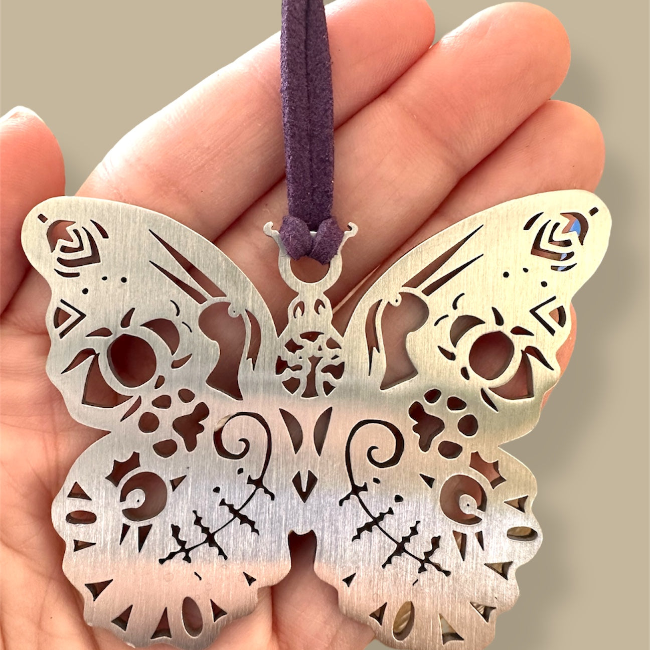 Blue Morpho Butterfly Animal Spirit Ornament