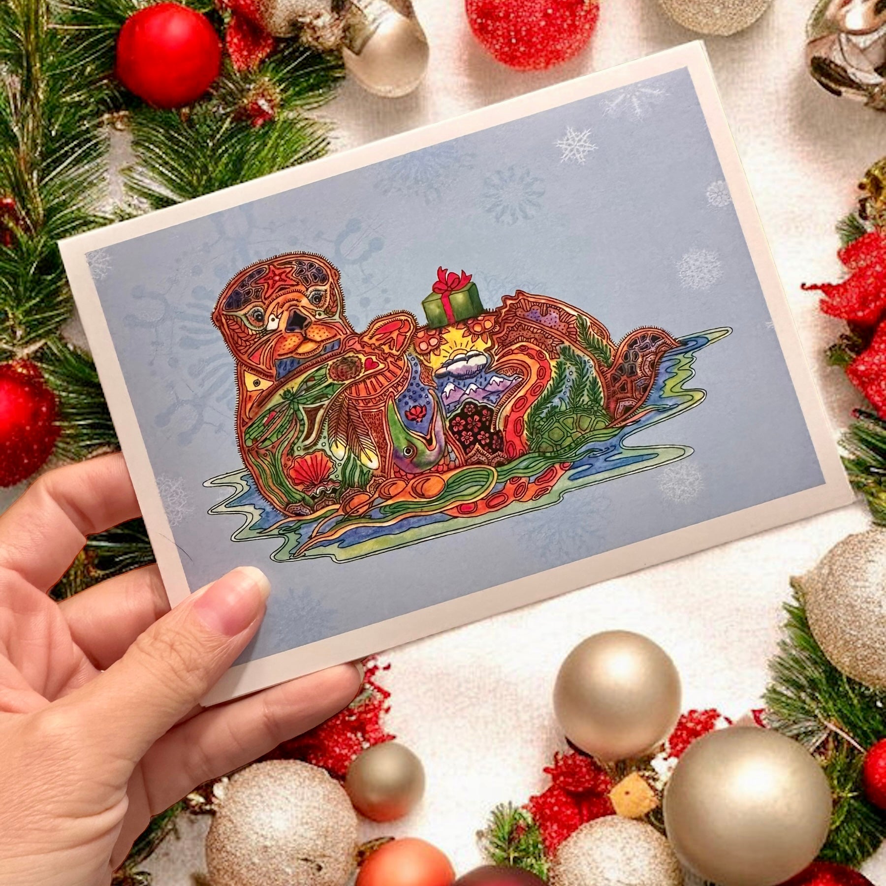 Otter Tree Holiday Card Otter Tree Holiday Card