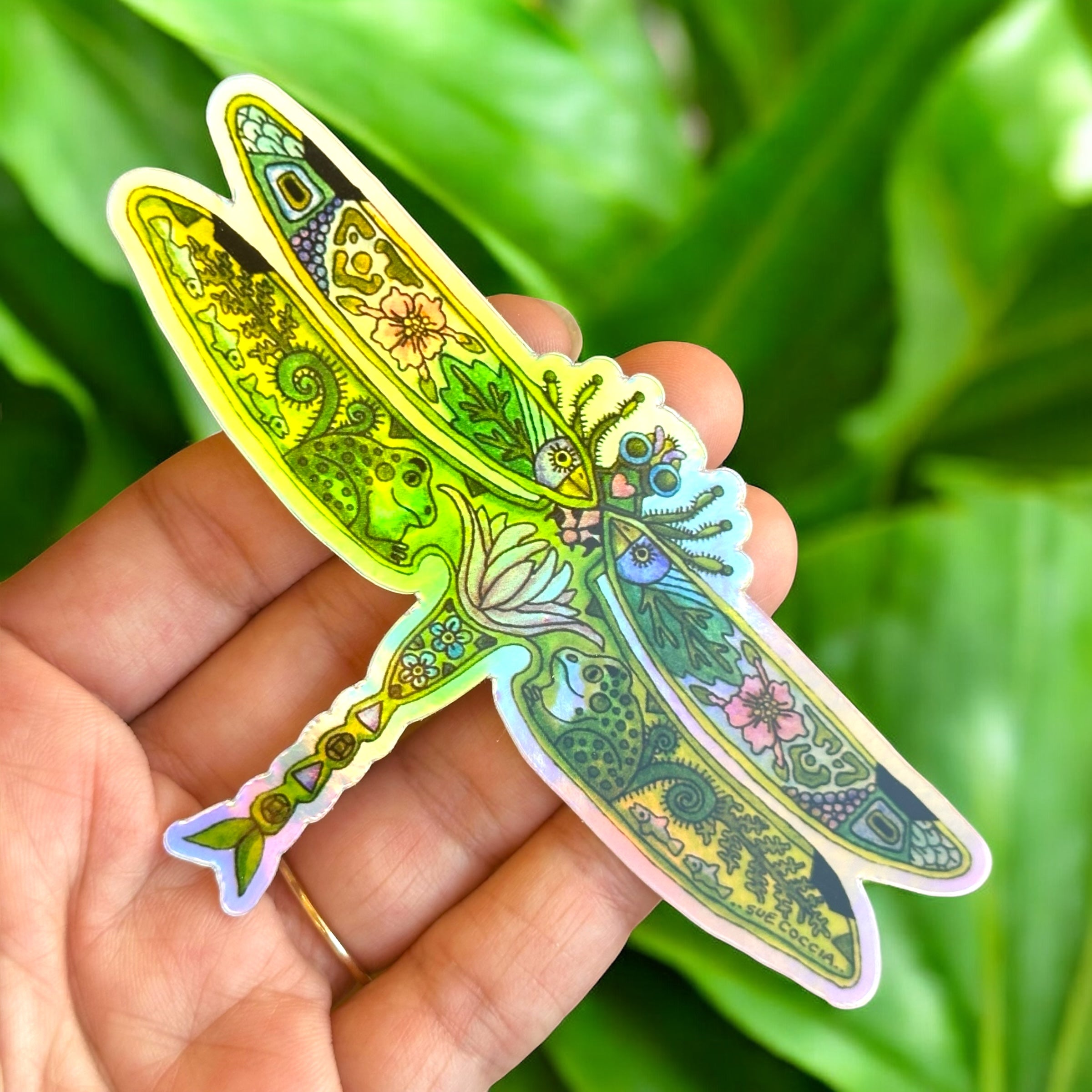 Dragonfly 2 Holographic Sticker