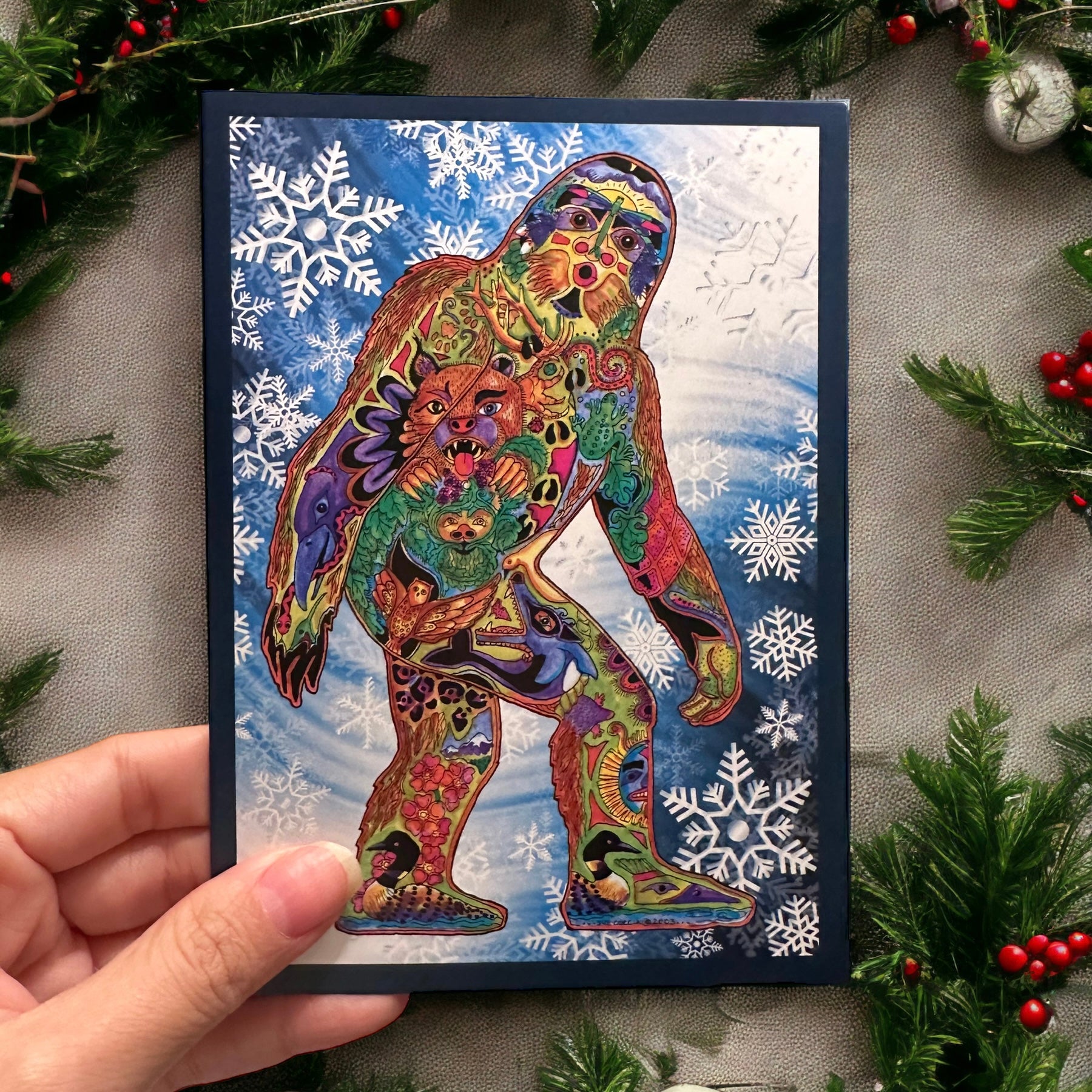 Sasquatch - Bigfoot Holiday Card