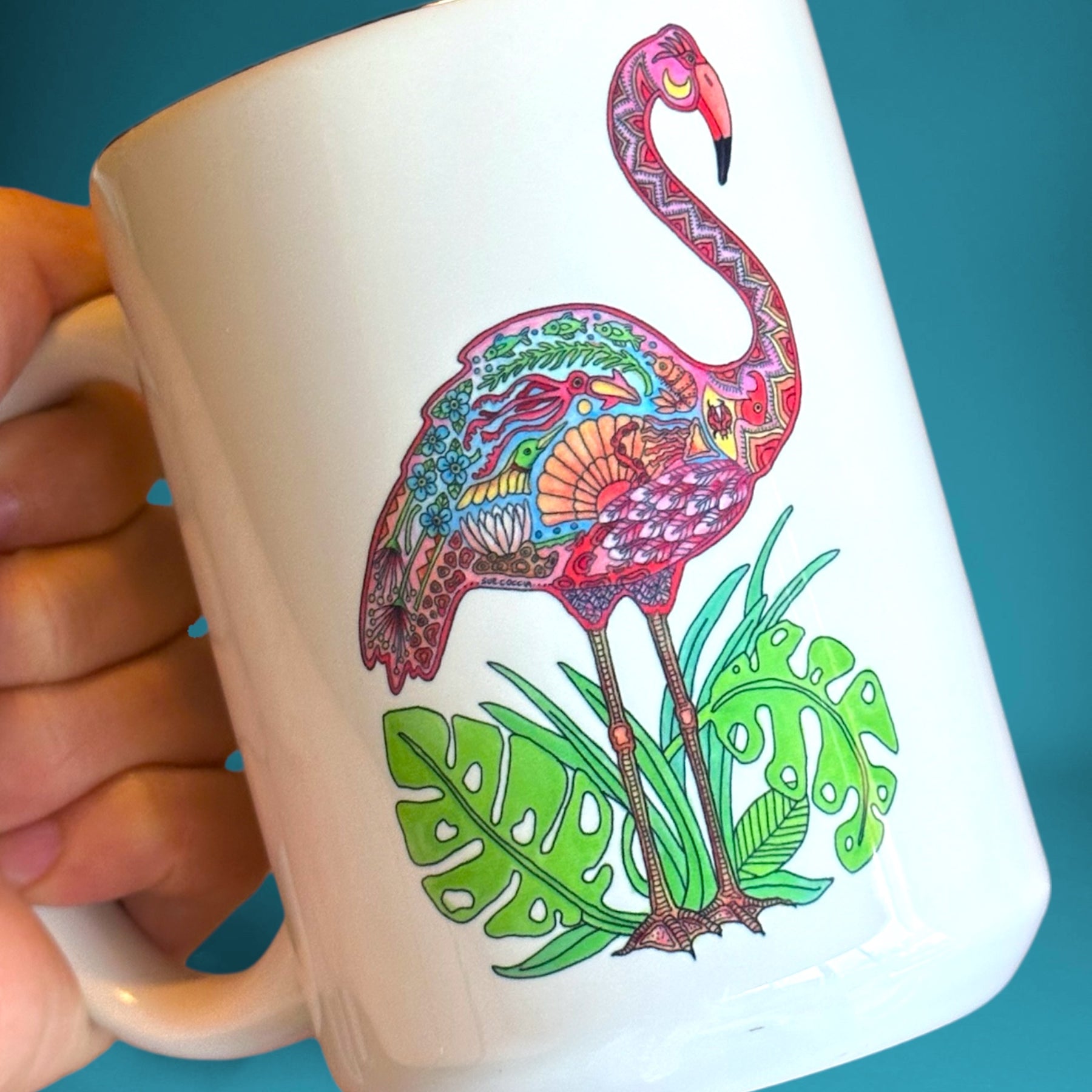 Flamingo 15 oz Mug