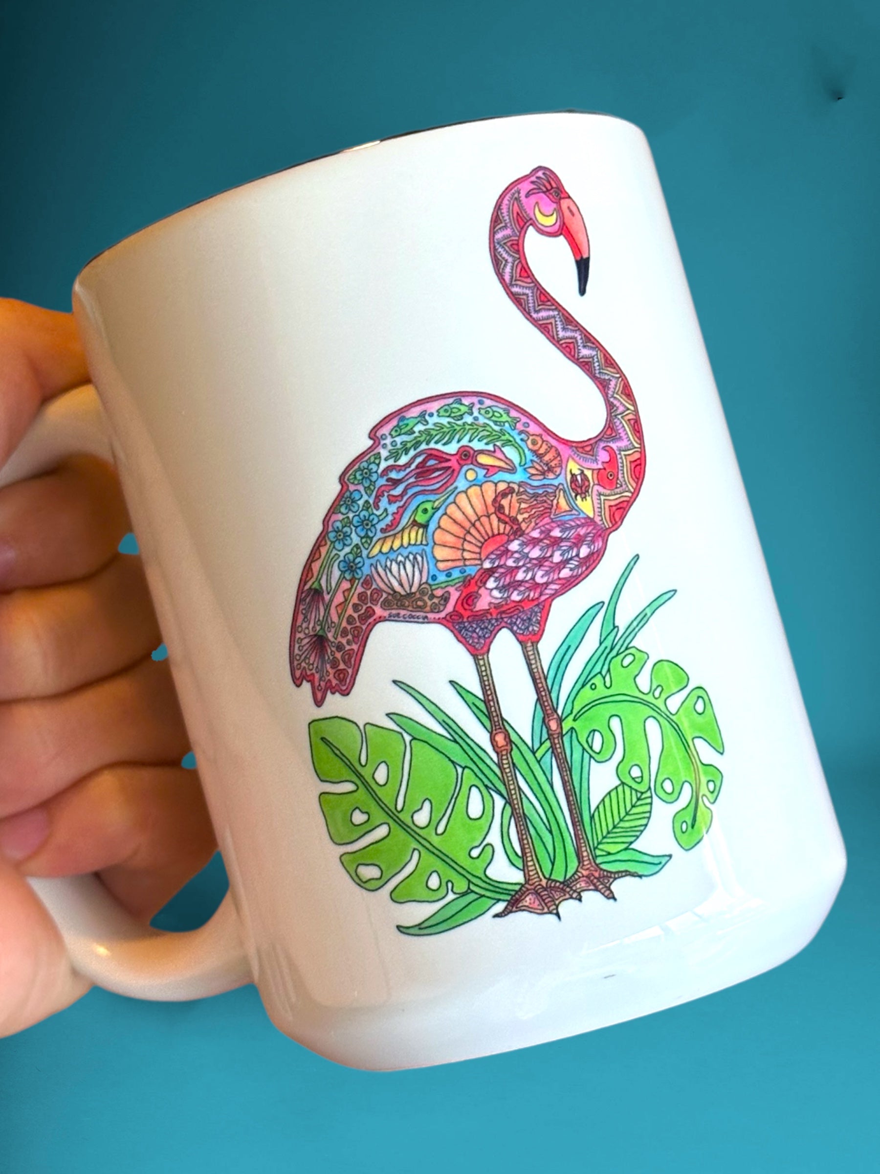 Flamingo 15 oz Mug