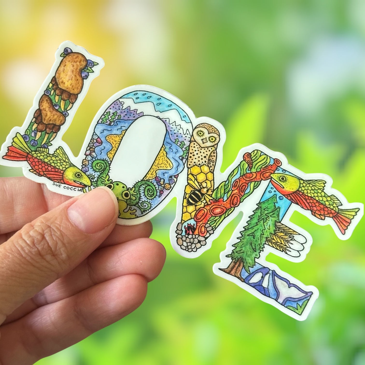 LOVE vinyl sticker