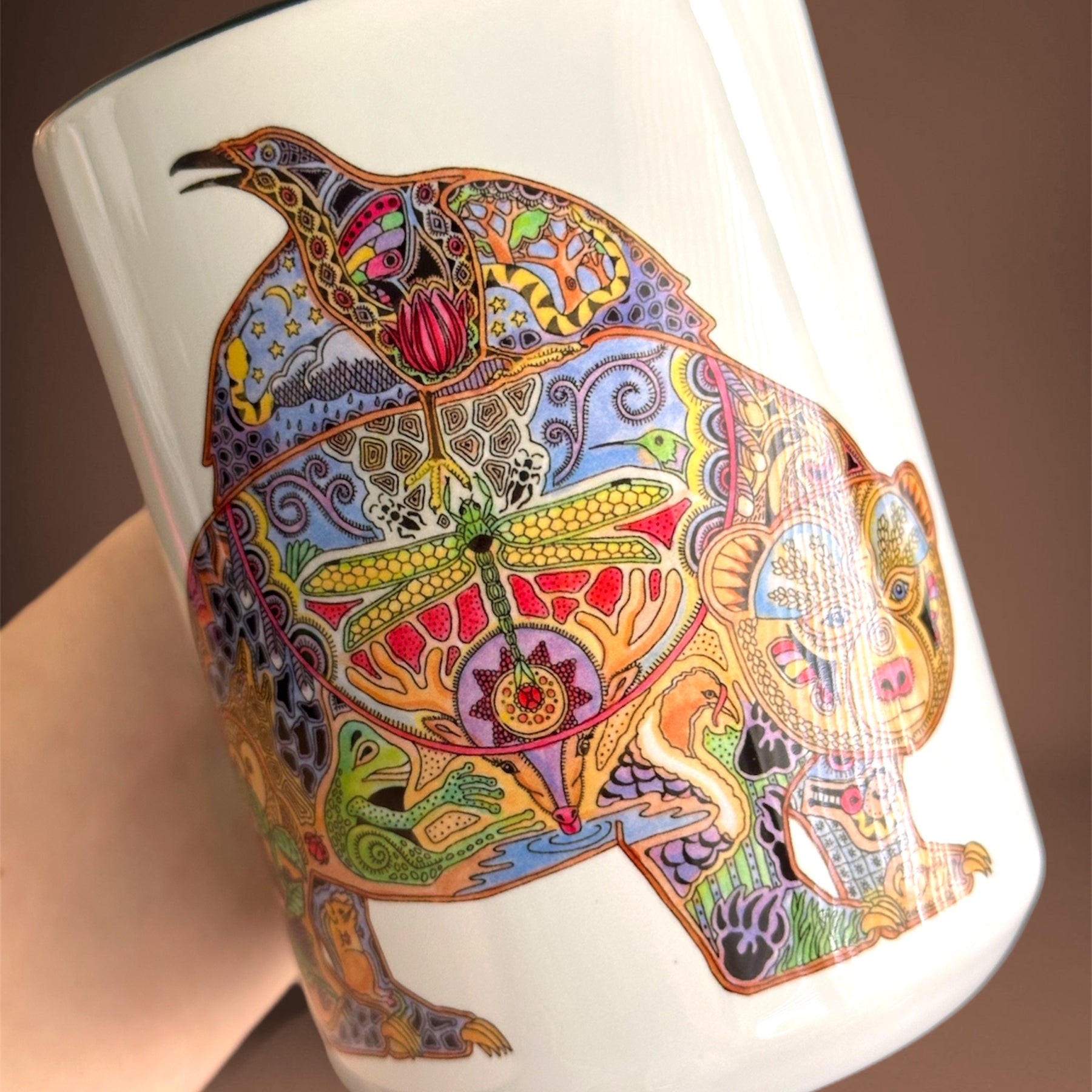 Raven Bear 15 oz Mug