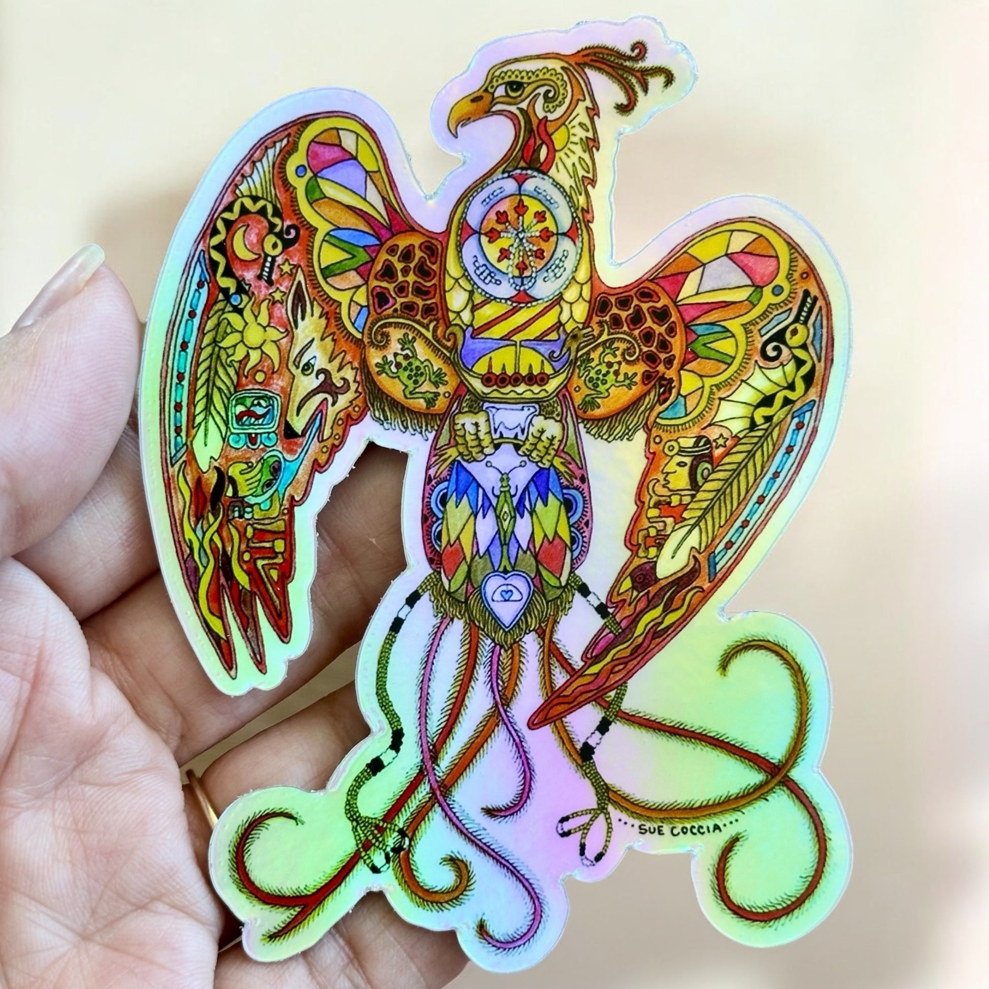 Phoenix Holographic Sticker