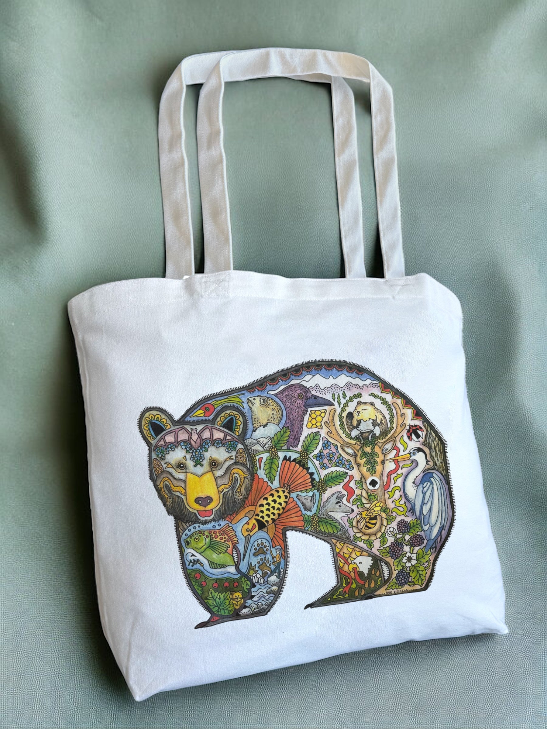 Black bear 2 Tote Bag - Large
