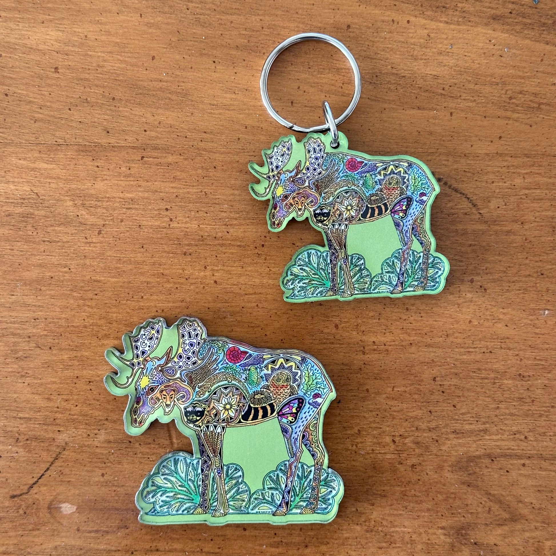Moose Magnets, Keychains and Pins