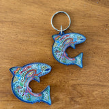 Coho Salmon Magnets, Keychains and Pins