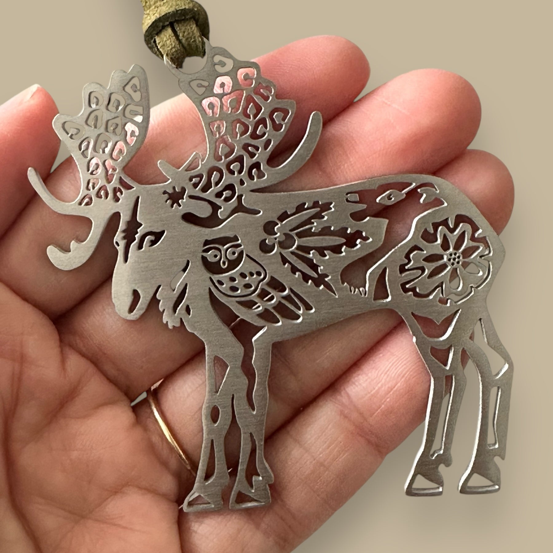 Moose Animal Spirit Ornament