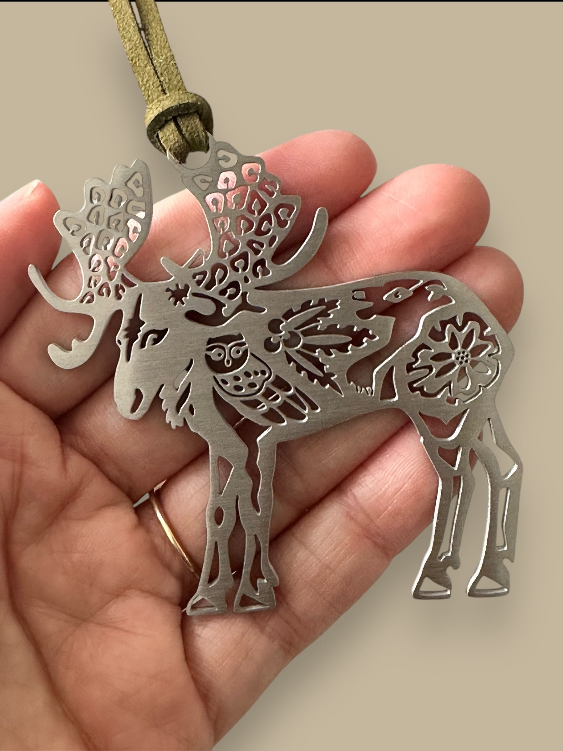 Moose Animal Spirit Ornament