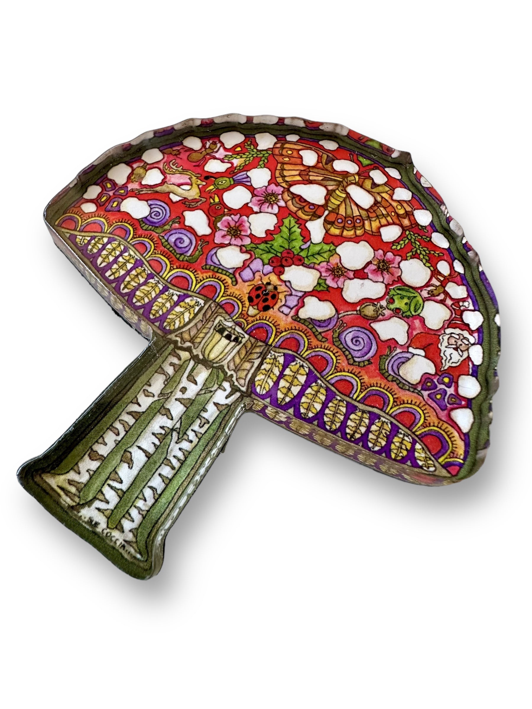 Mushroom Magnets, Keychains and Pins