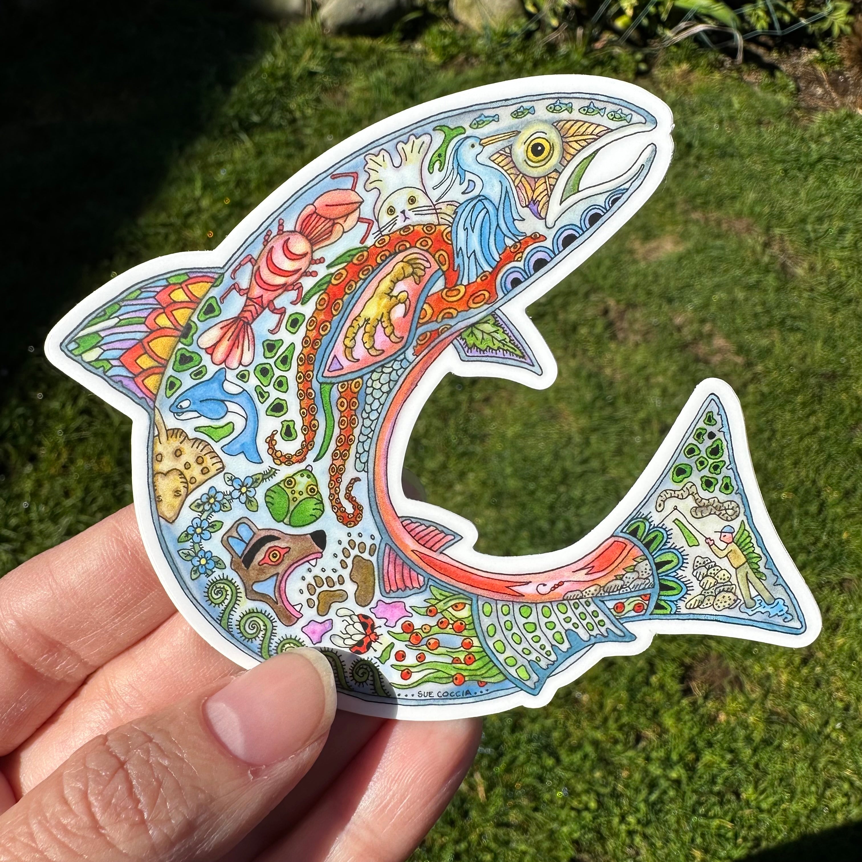 Coho Salmon Sticker