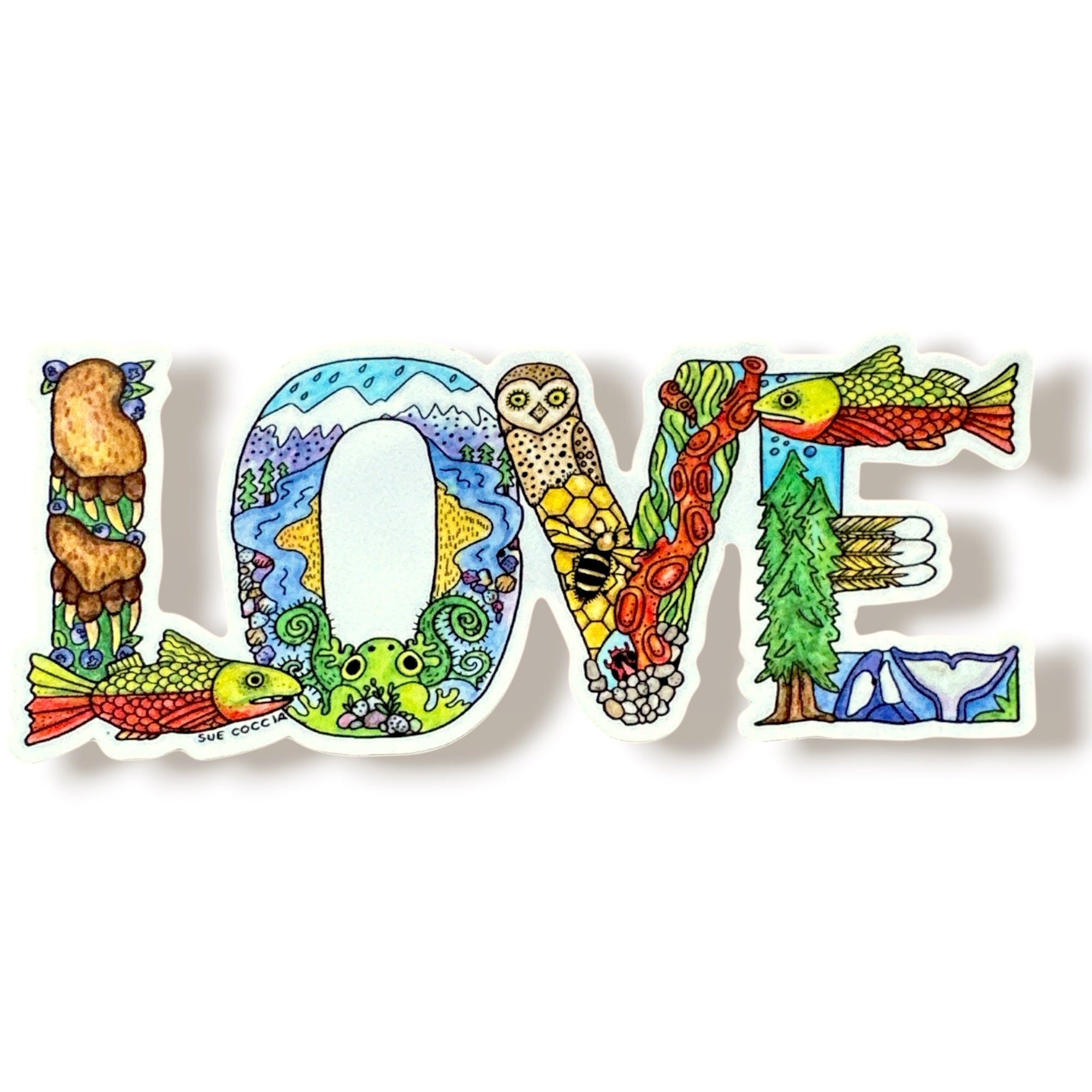 LOVE vinyl sticker