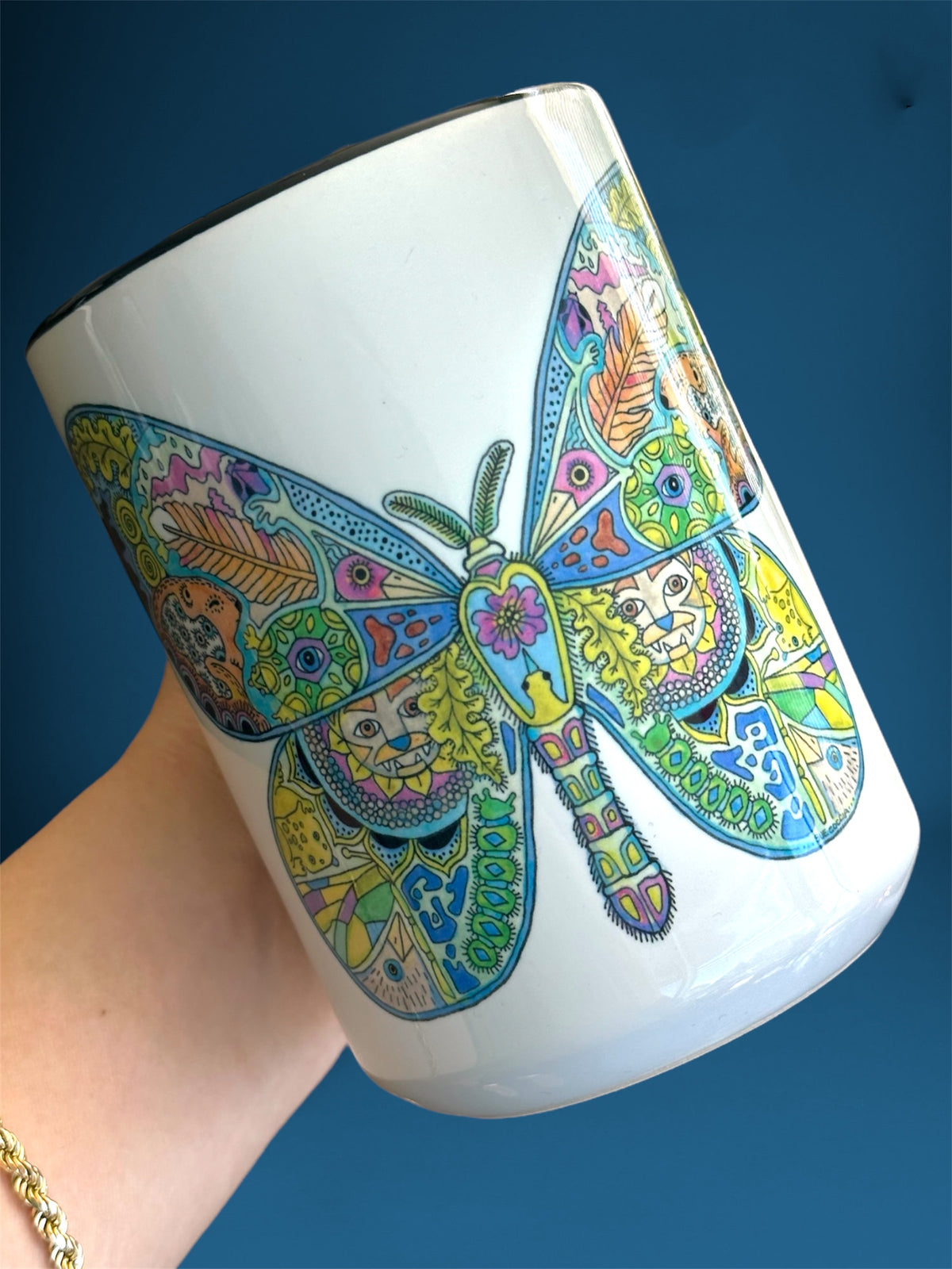 Tiger Faced Moth 15 oz Mug