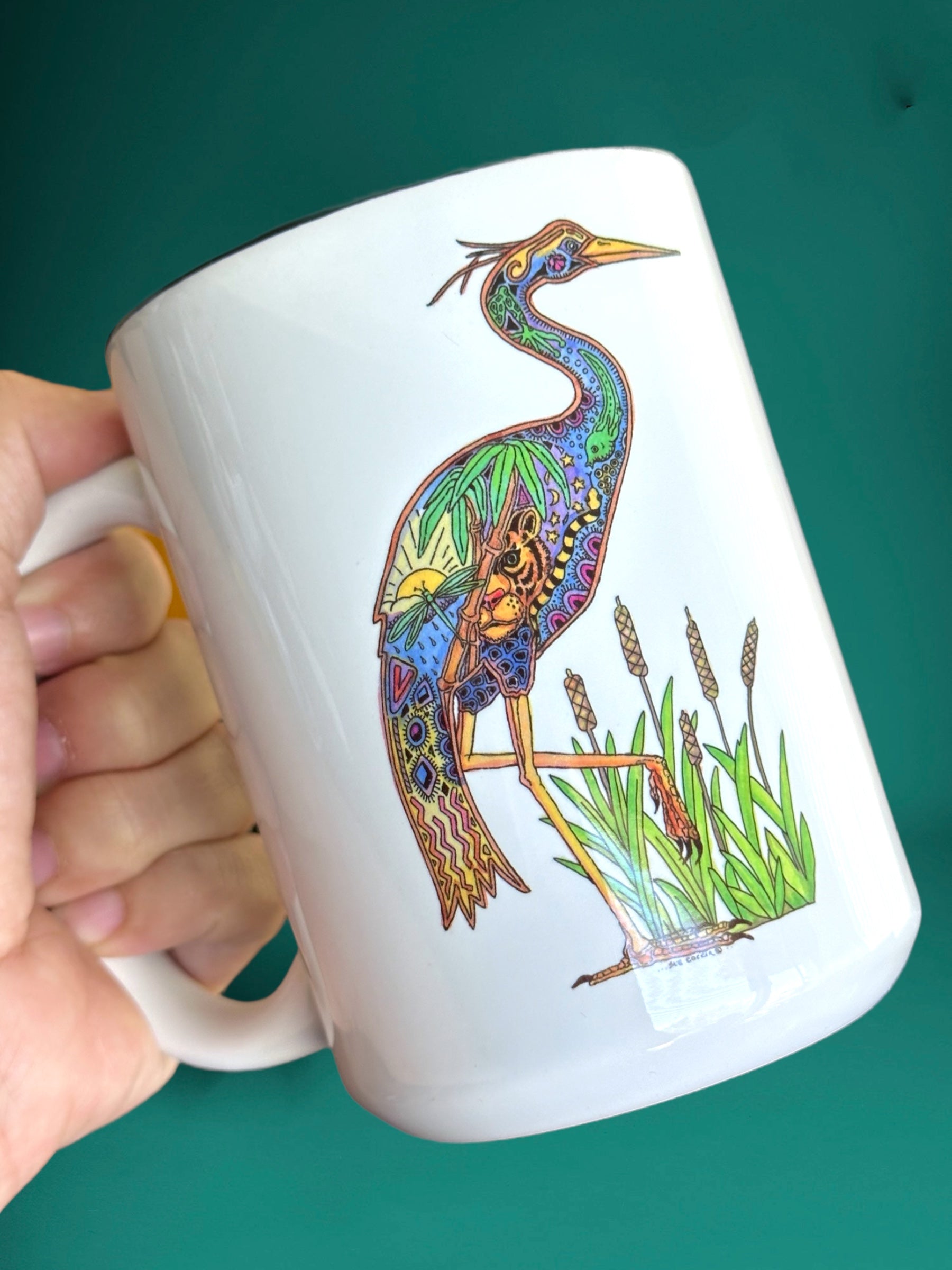 Heron 15 oz Mug