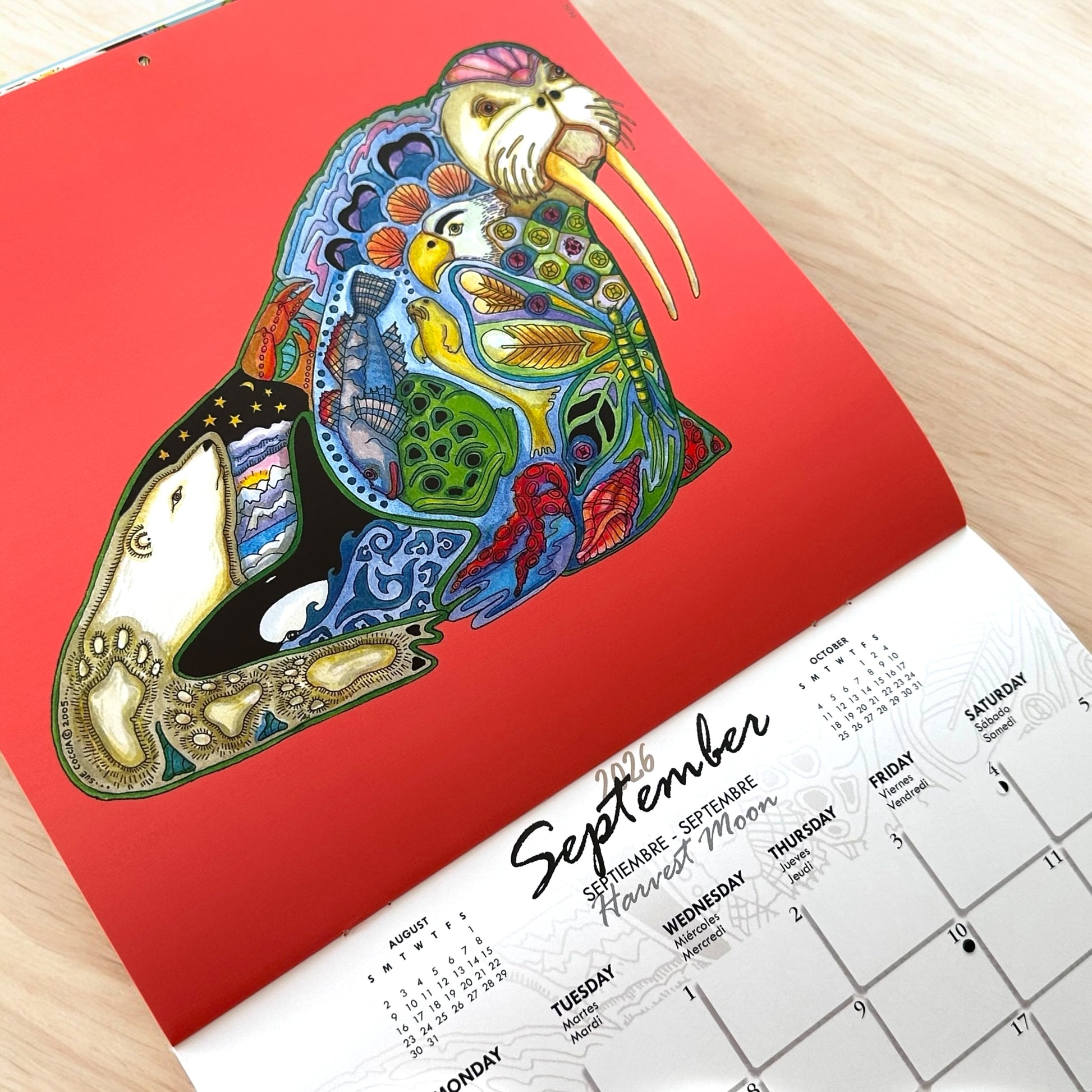 2026 Calendar with Coloring Pages